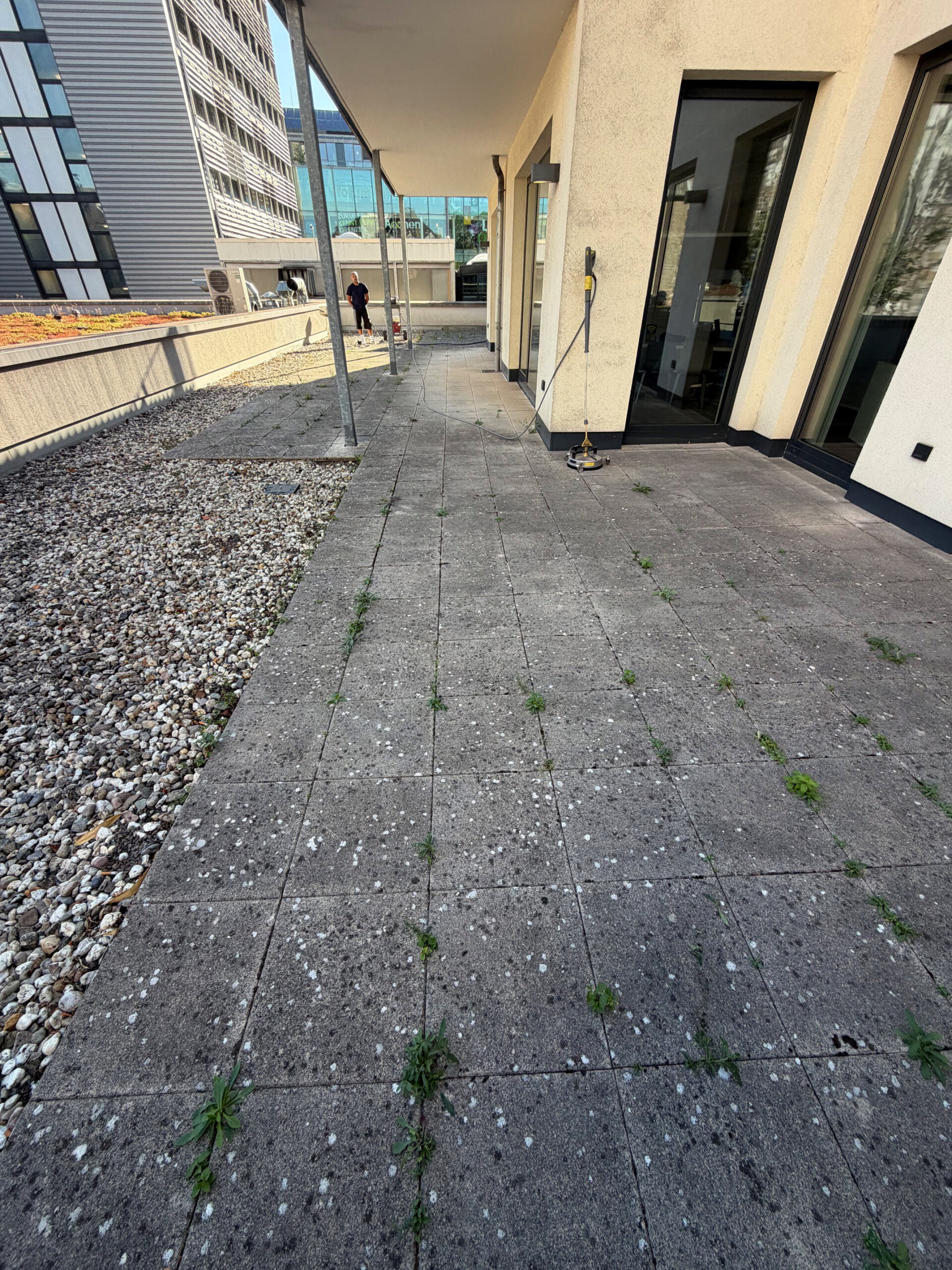 Heisswasserreinigung Vorher